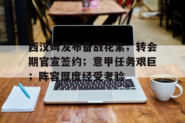包含西汉姆发布备战花絮；转会期官宣签约；意甲任务艰巨；阵容厚度经受考验的词条-爱游戏首页